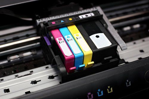 inchiostro a colori per stampante