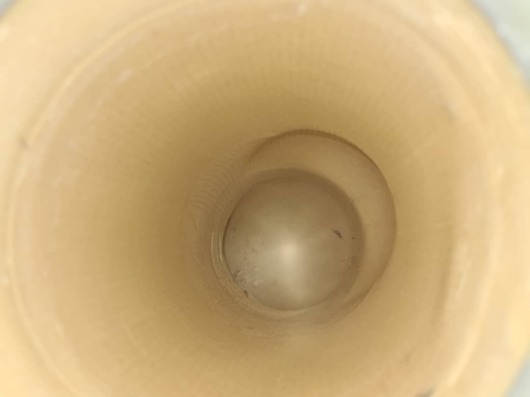 A Close Up of the Inside of a Pipe — Beaumont Plumbing in Glenfield Park, NSW