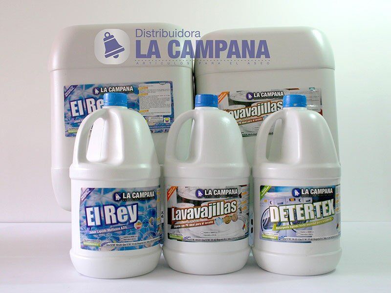 DISTRIBUIDORA LA CAMPANA - Jabón Liquido REY, Lavavajillas, DETERTEX: Detergente Liquido Para Lavadora 