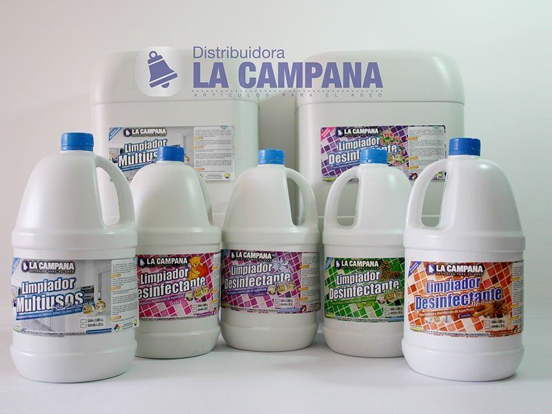 DISTRIBUIDORA LA CAMPANA - Limpiador multiusos neutro, y Limpiador desinfectante con fragancia