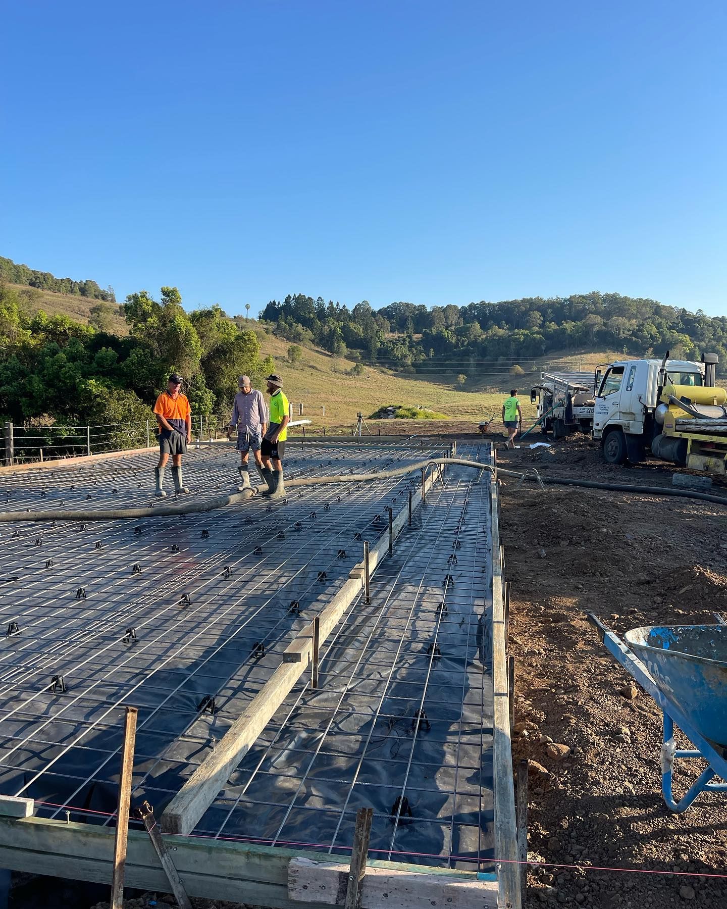 A Construction Site and a Truck — Casino, NSW — Lismore Concrete Pumping