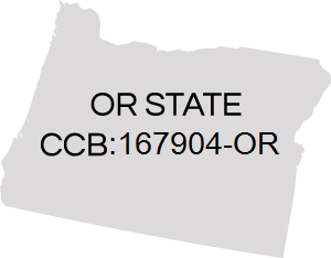 Outline of Oregon state with text 
