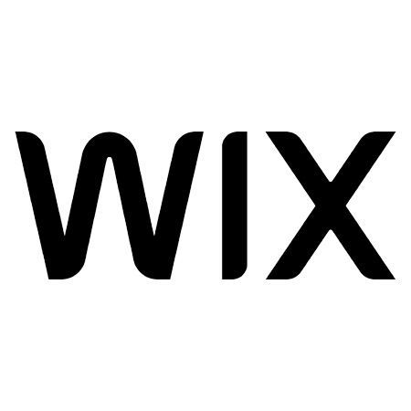 WIX logo: Black text on white background. The letters are