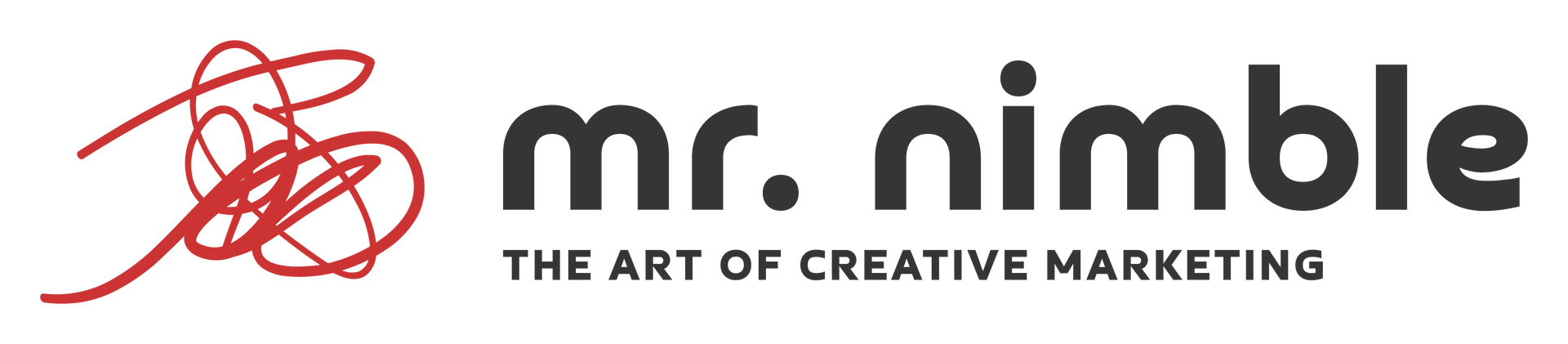 a logo for mr. nimble the art of creative marketing