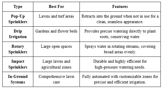 Types of Sprinklers for Your Lawn
