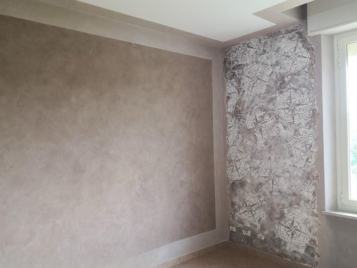 decorativo materico velature in combinazioni di colori
