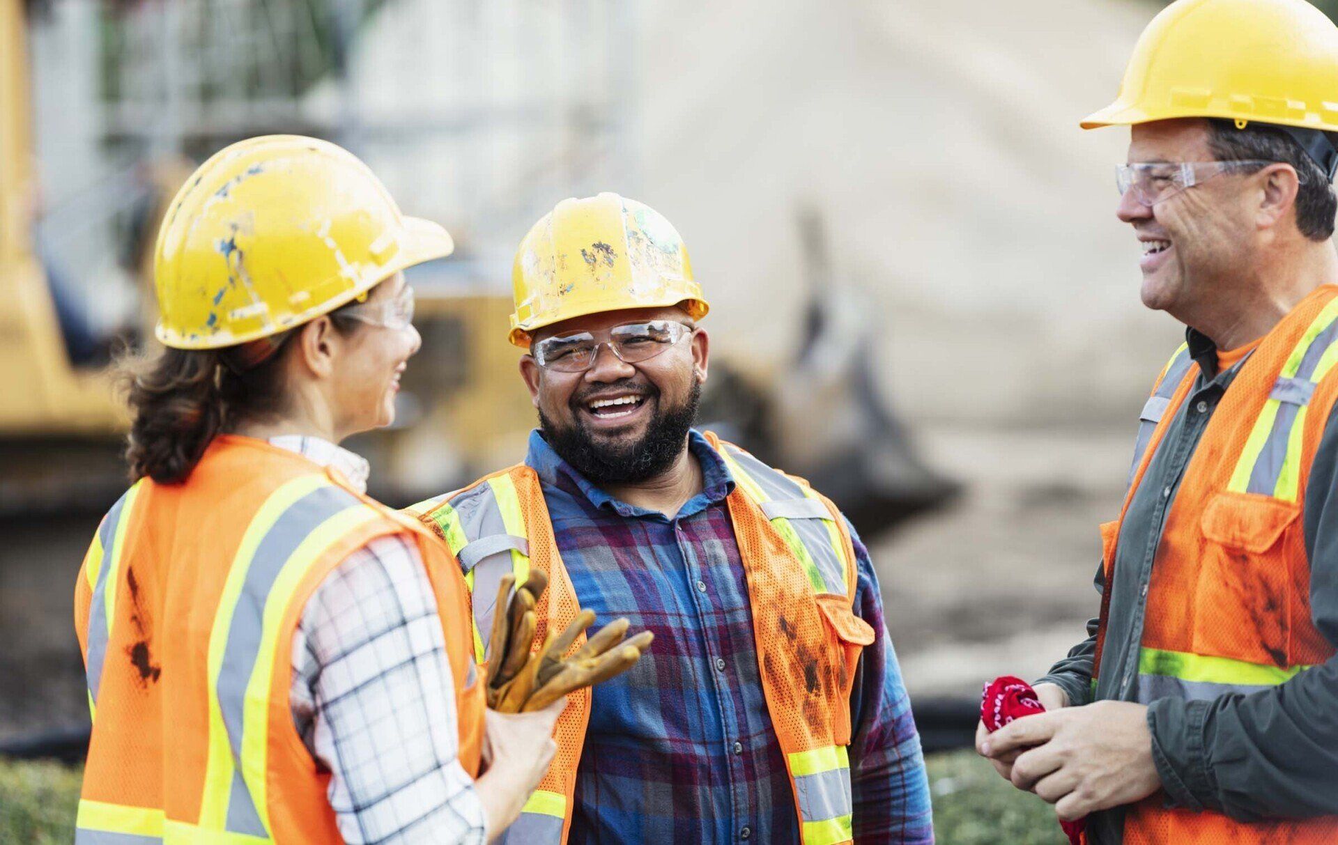 Construction Workers Chatting - San Antonio, TX - Canopy Employment Screening