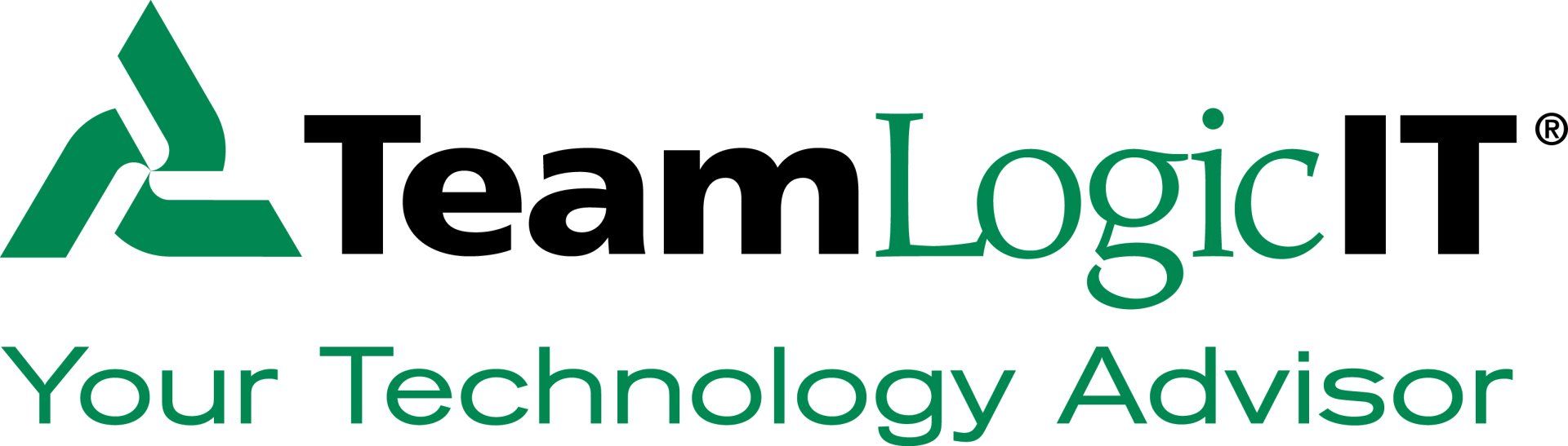 A team logic it logo that says your technology advisor