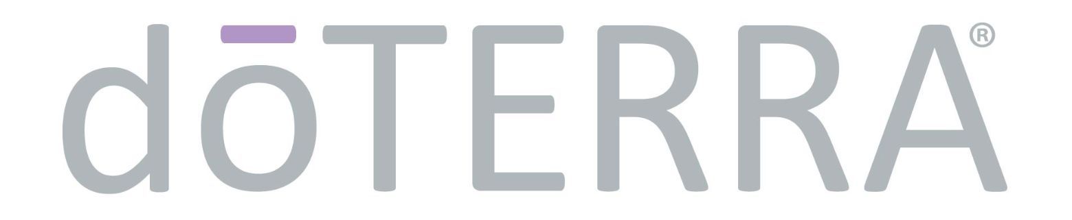 A close up of the doterra logo on a white background.