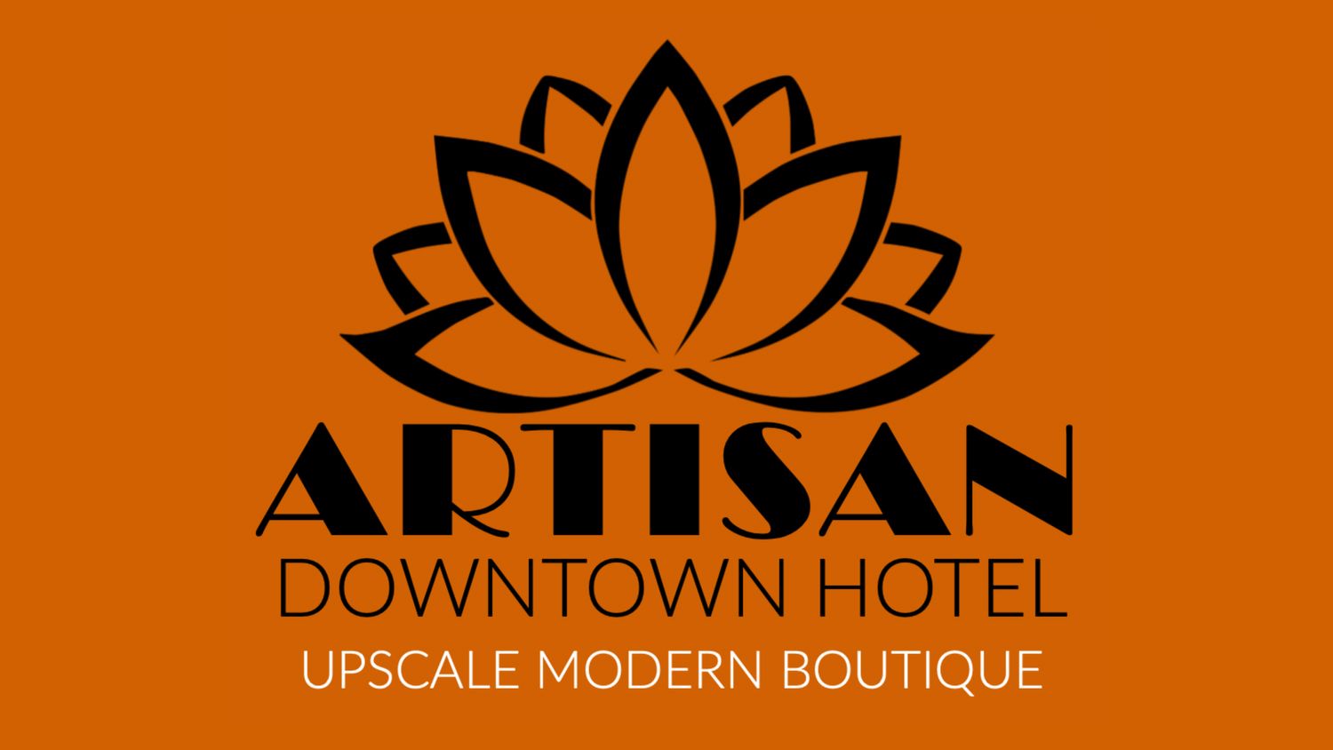 The logo for the artisan downtown hotel upscale modern boutique
