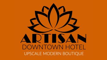 The logo for the artisan downtown hotel upscale modern boutique