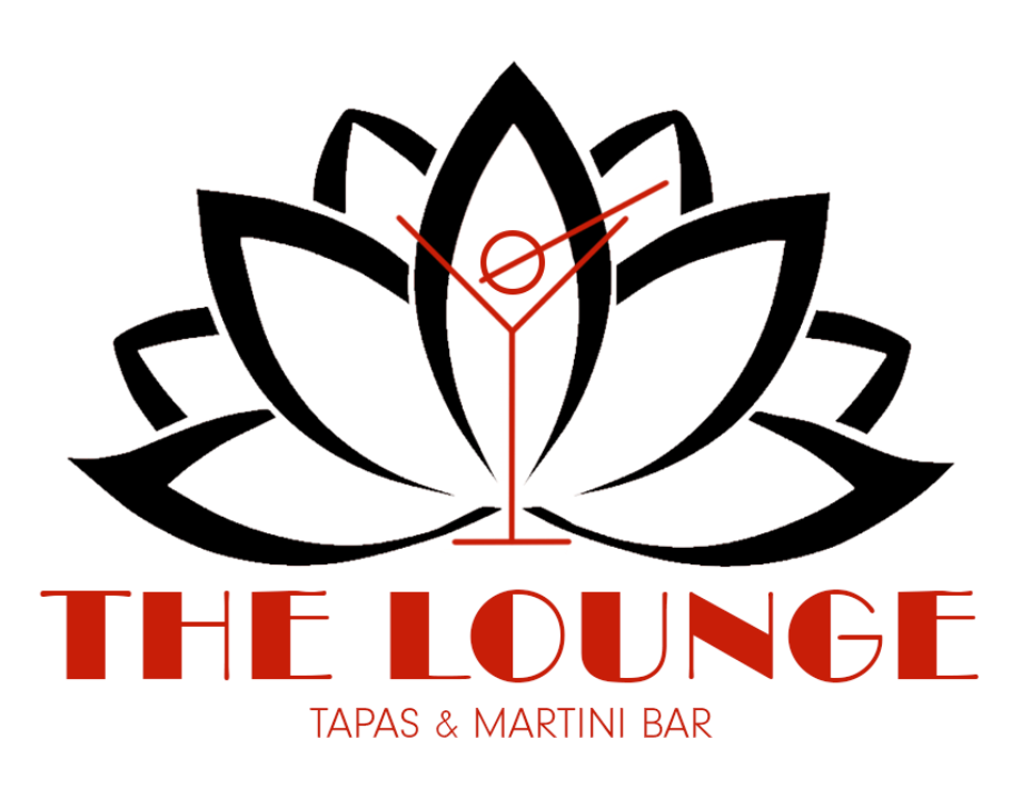 A logo for the lounge tapas and martini bar