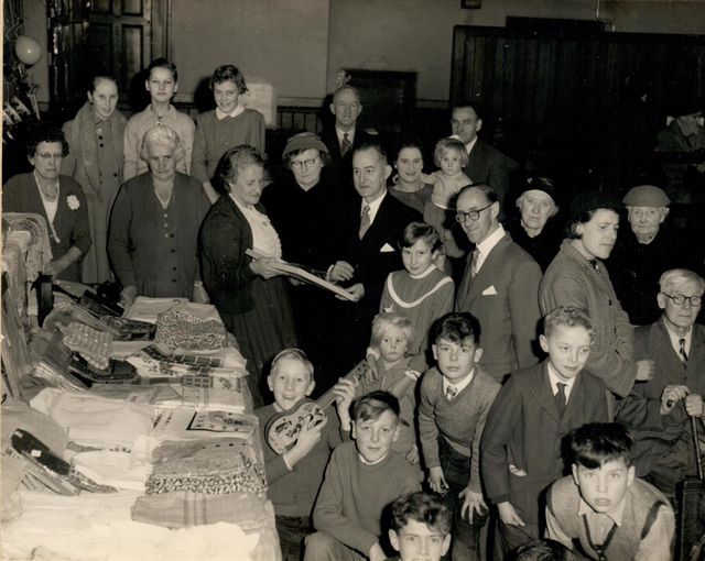 Sale-of-work event, mid-1950s