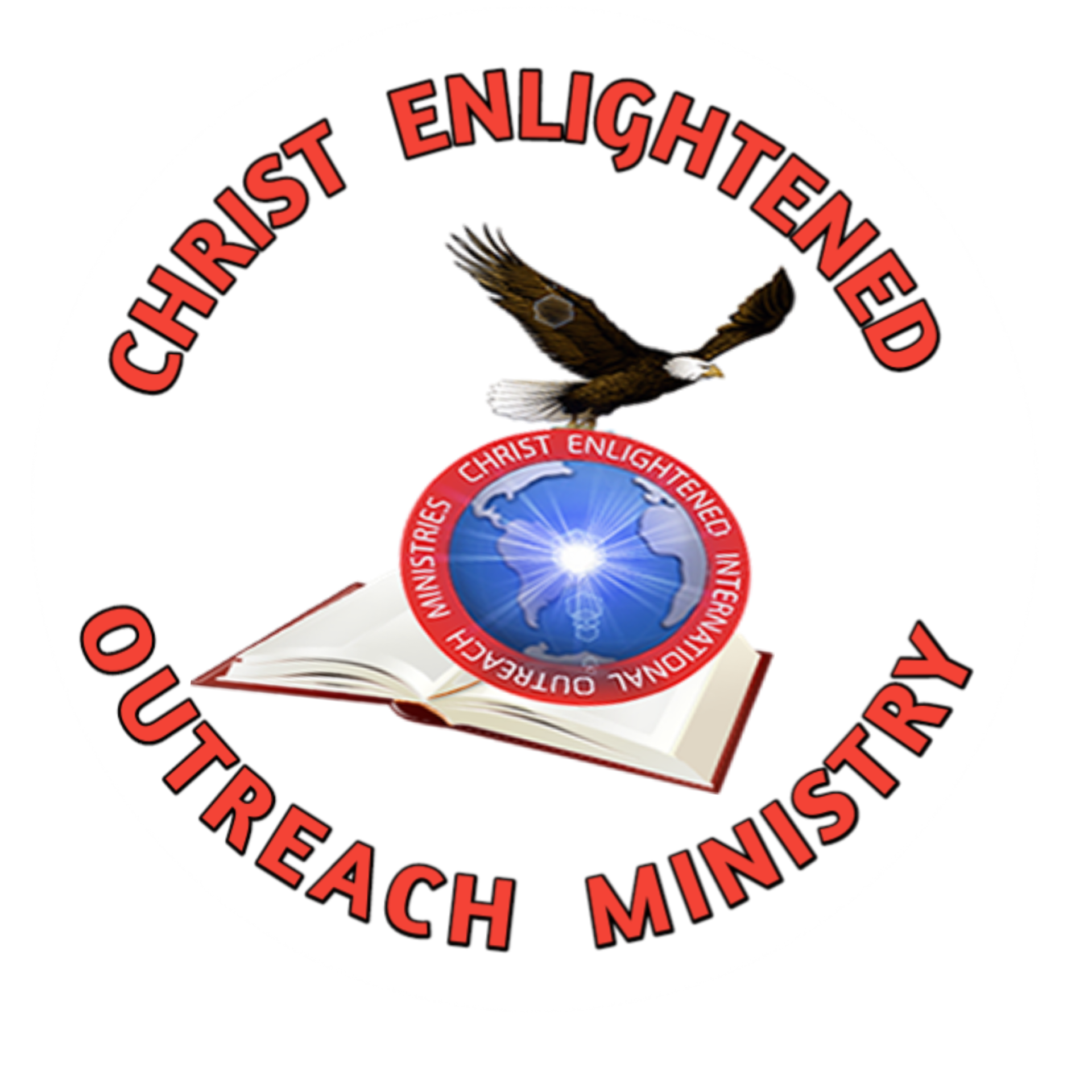 a logo for the Christ Enlightened Outreach Ministry