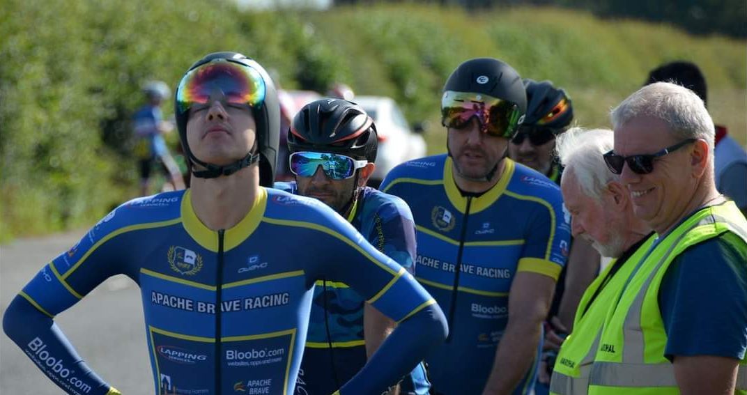 ABR cycle team during a team time trial race