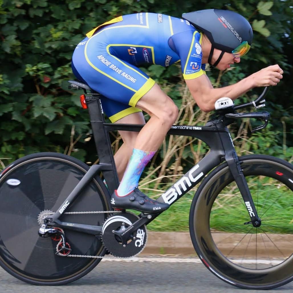 ABR cyclist using power meter for racing