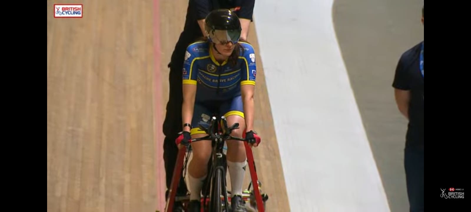 Apache Brave Racing female rider at the National Track Championship 2022