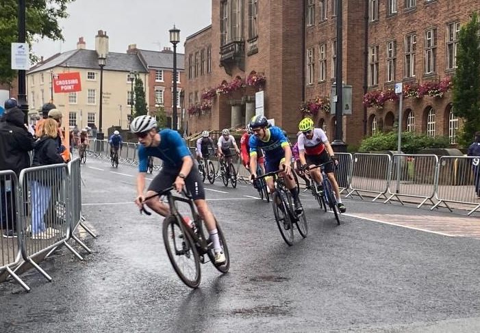 A criterium, or crit, is a fast-paced ever challenging bike race. ABR cycle team competing to win a