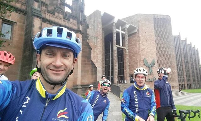 Sky ride around Coventry city ring road with Apache Brave Racing cycle team