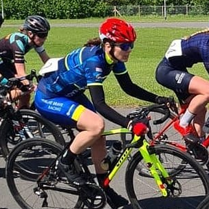ABR cycle team racing a crit  near Coventry