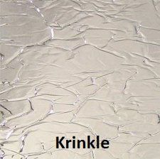 A close up of a piece of glass with the word krinkle on it.