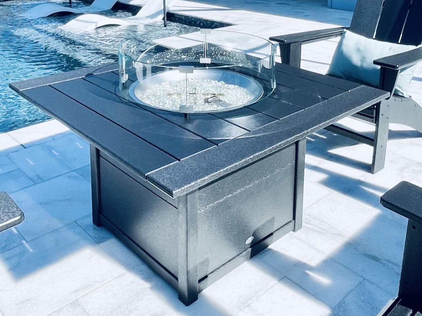 POLYWOOD Square Fire Pit