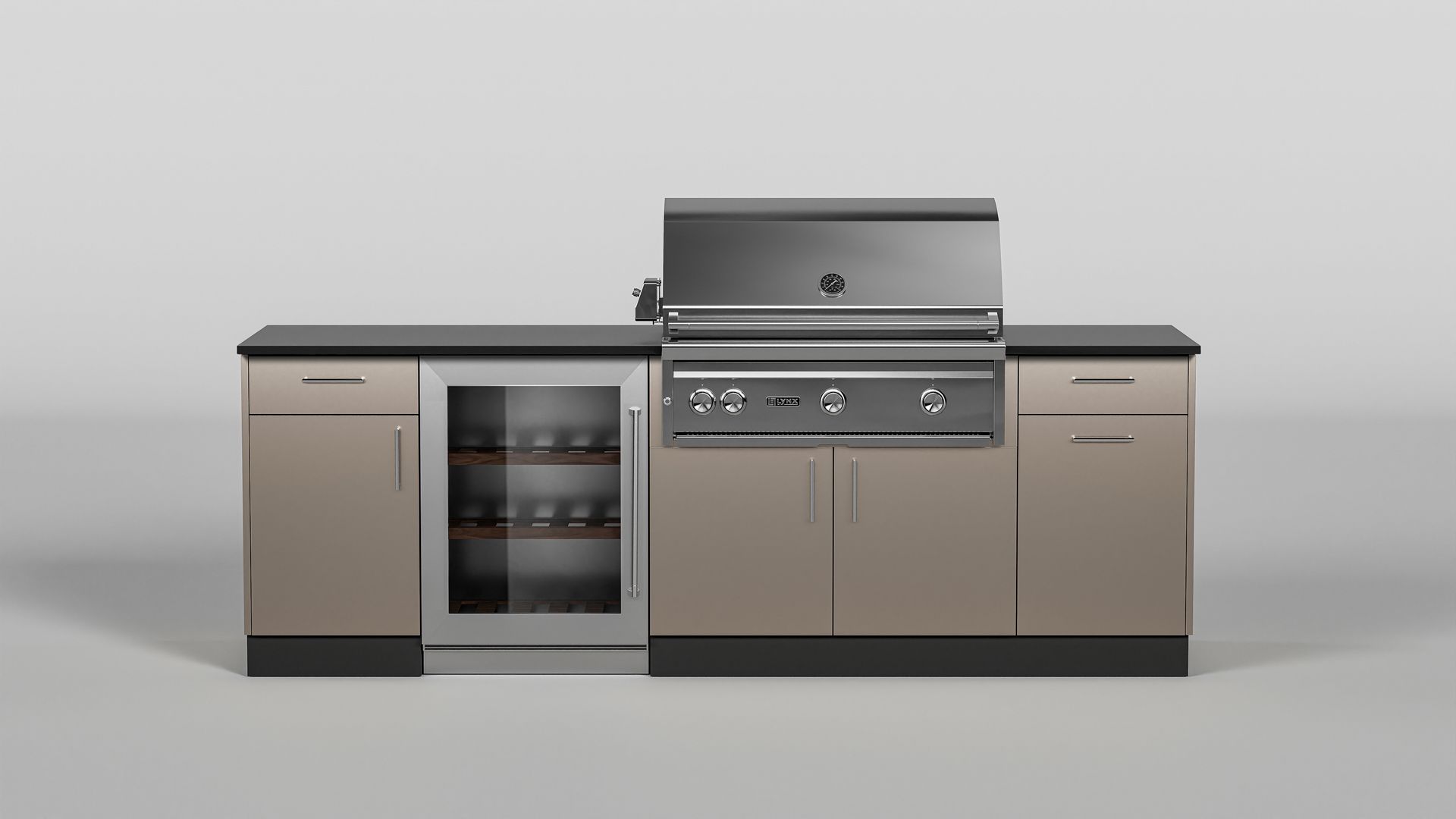 Danver Trex Arbor Outdoor Kitchen in Champagne 304