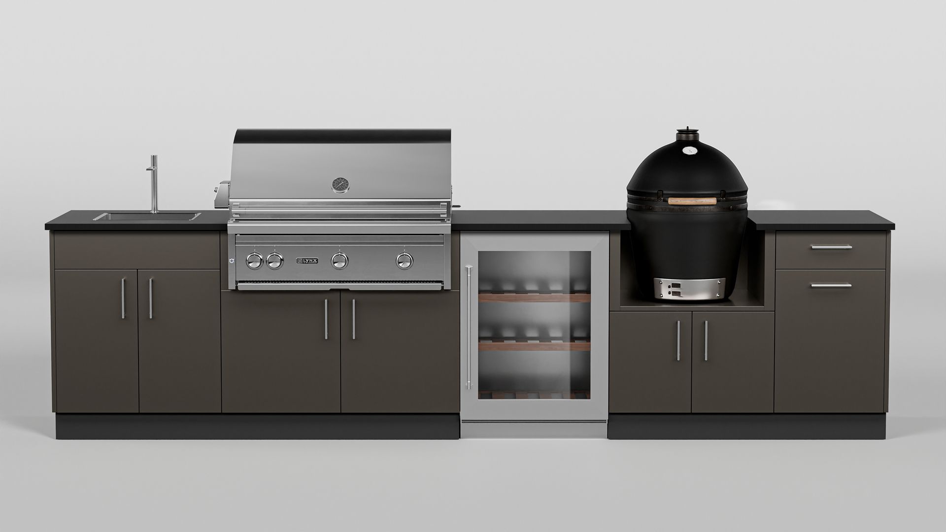 Danver Trex Grove Outdoor Kitchen in Metallic Bronze Matte