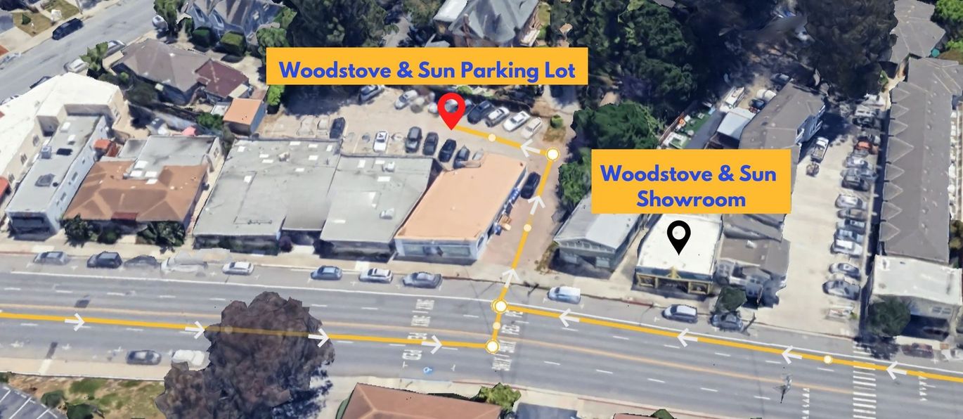 Woodstove And Sun Parking Map