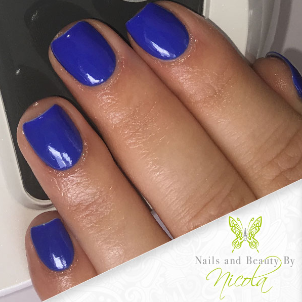 Electric Blue Nails