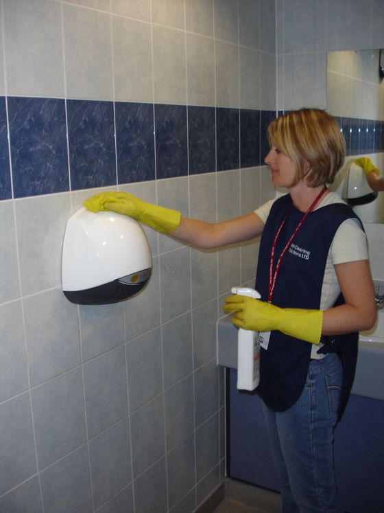 handwash area cleaning