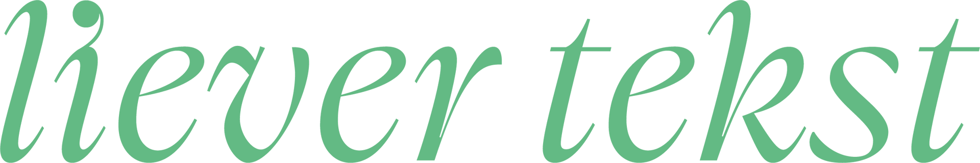 Liever Tekst logo
