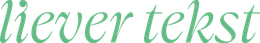 Liever Tekst logo
