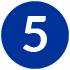 illustration d'un rond bleu avec le numéro cinq