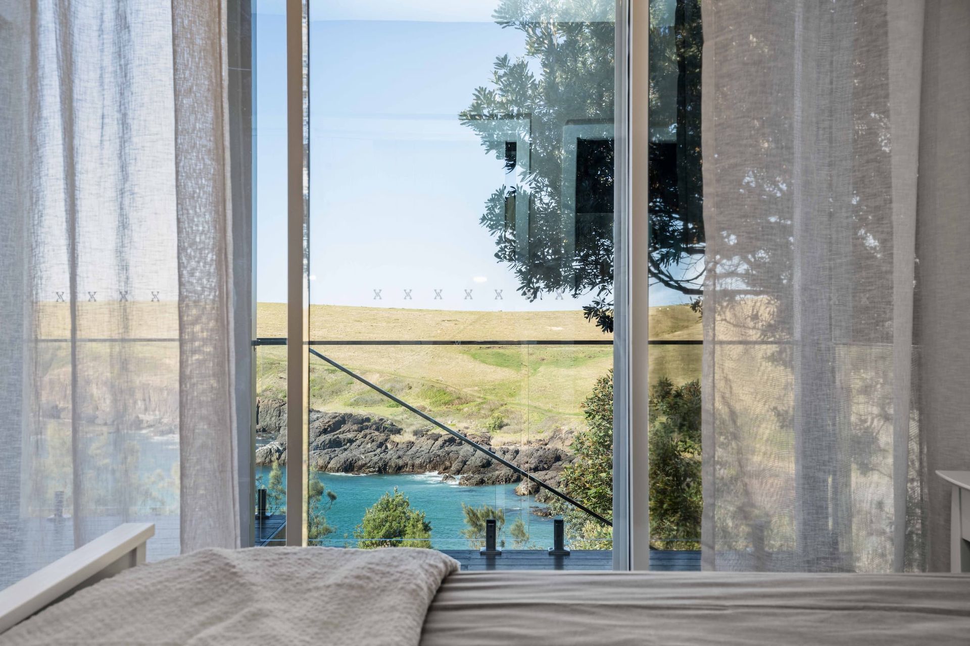 View From A Bedroom Overlooking The Coast Line — Ridgeline Building Co In Gerringong, NSW