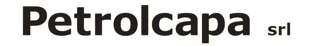 A black and white logo for petrolcapa s.r.l.