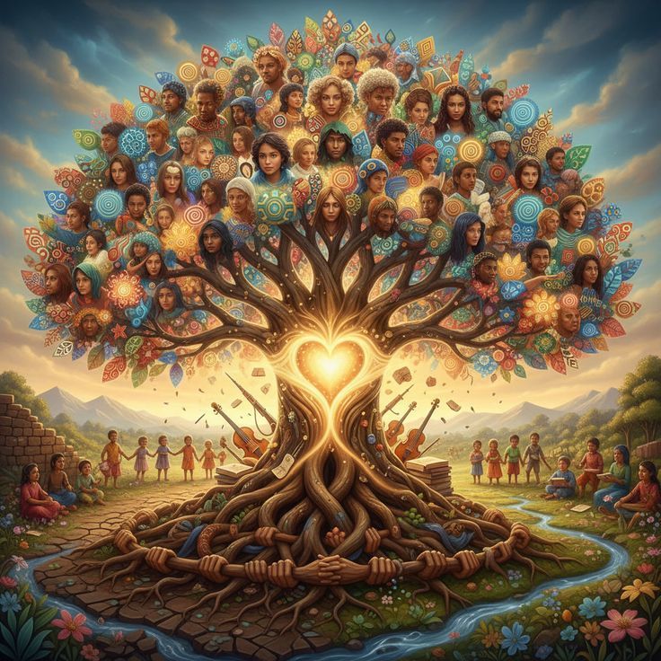 Árbol con multiples caras en este