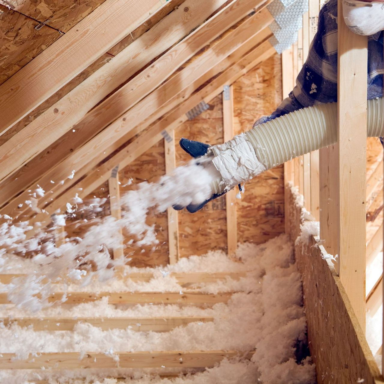Spray foam, cellulose or sound batt insulation.