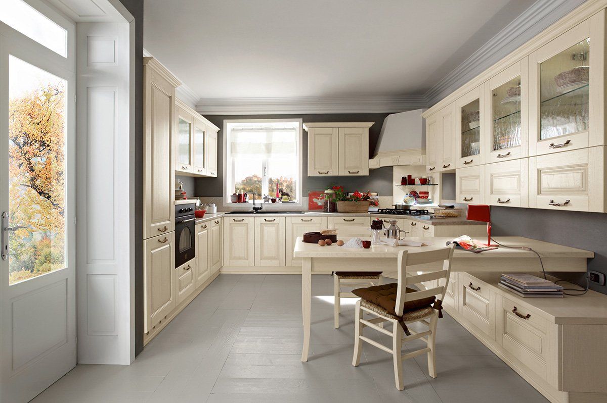 cucina con penisola classica