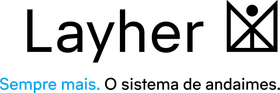 Layher logo with text 