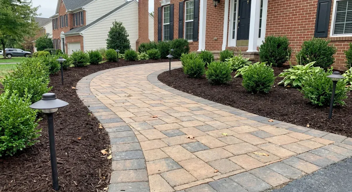 modern paver walkway design