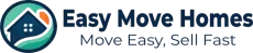 Easy Move Homes logo: a house icon inside a circle with text 