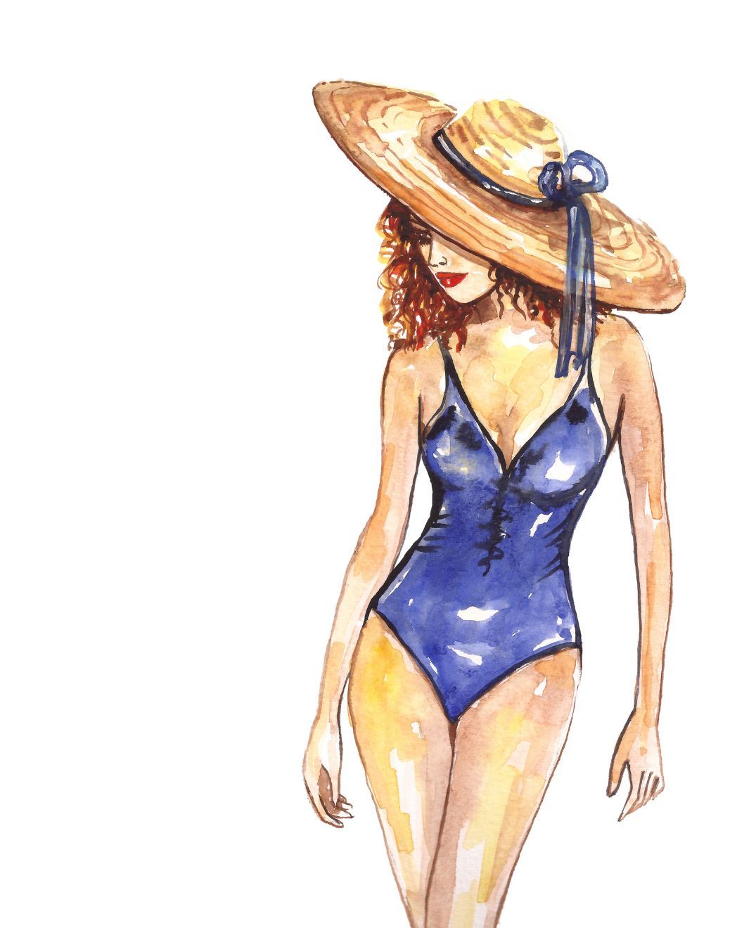 Drawing of a swimsuit