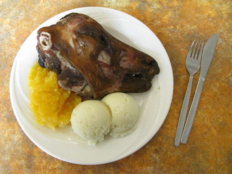 Sheep head - Icelandic traditional food