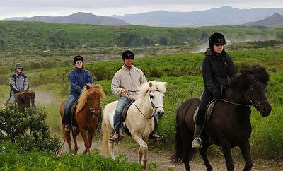 Horse riding Iceland