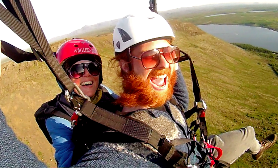 Paraglide over Iceland