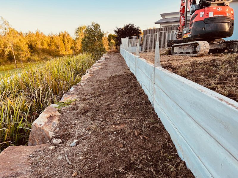 Retaining wall construction