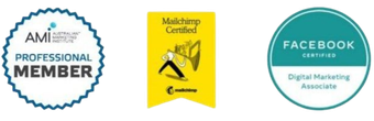 AMI Professional member, Mailchimp Certified and Facebook Certified
