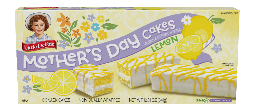 A box of mother 's day cakes in lemon flavor.