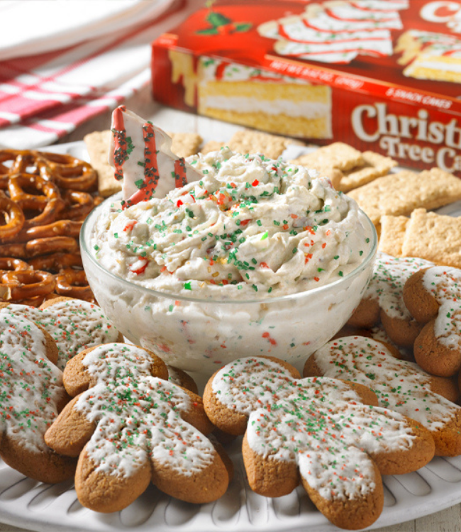 christmas tree cake dip